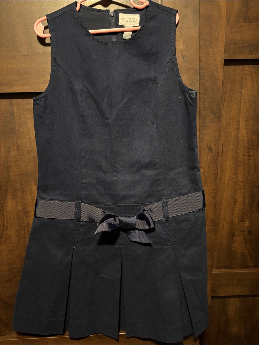 The Children’s Place Navy School Jumper with Waist Bow